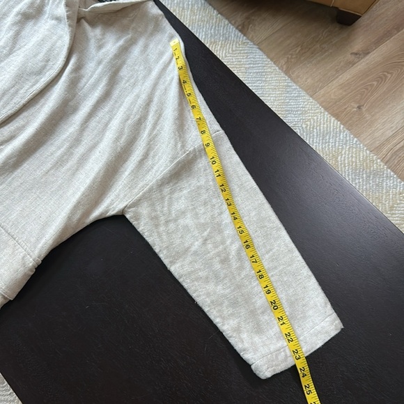 ZARA Brand Linen Blend Oversized Long Blazer - Picture 10 of 11